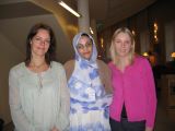 aminatou with Swedish chair-woman of human right  in the Swedish  Parliament