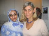 aminatou at the reception of Ambassador Eva Zetterbeg