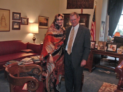 Aminatou with senator Inhofe